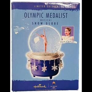 ❤️SOLD❤️Vintage Hallmark Olympic Medalist Tara Lipinski Musical Snow Globe